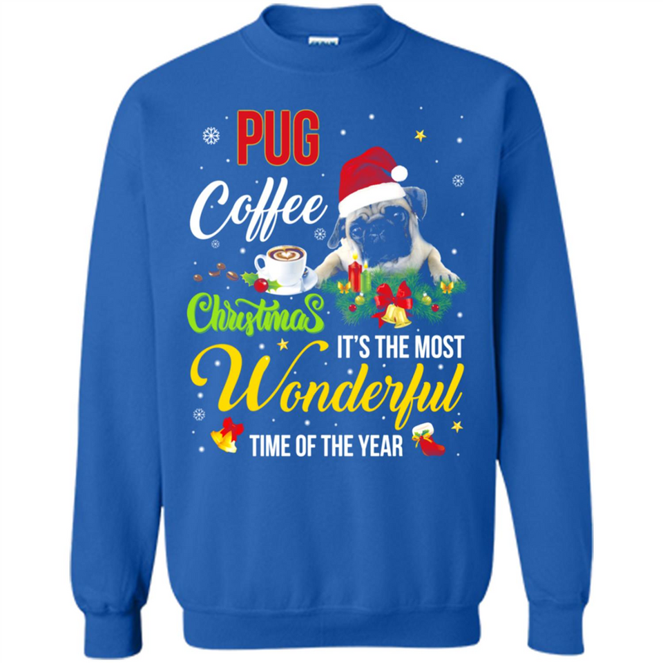 Pug Coffee Wonderful Christmas