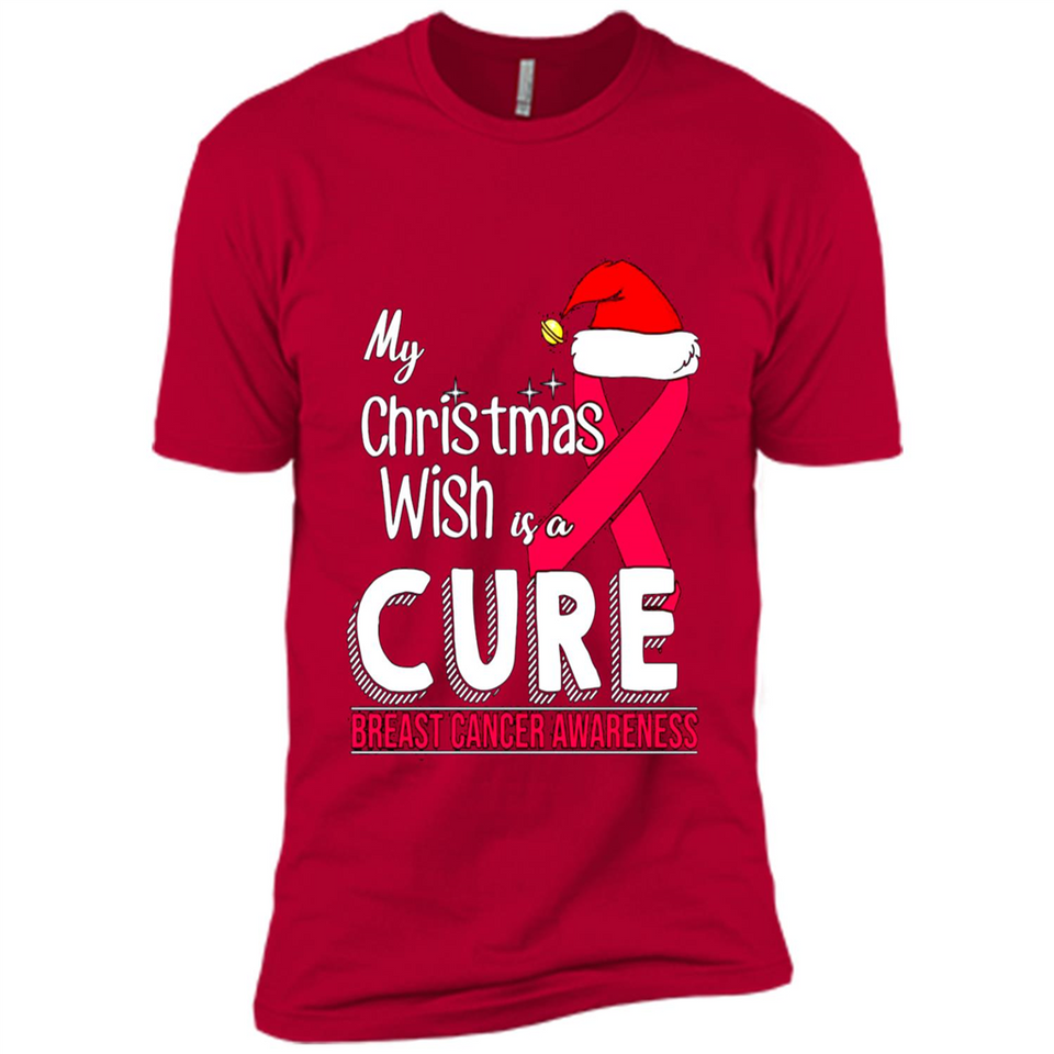 My Christmas Wish Is A Cure Breast Cancer Awareness sweater PINGPONG