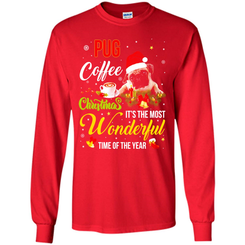 Pug Coffee Wonderful Christmas