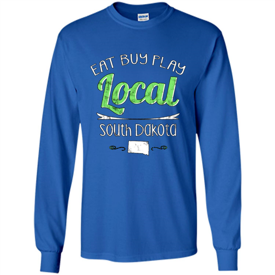 Eat Buy Play Local South Dakota Distressed PING PONG