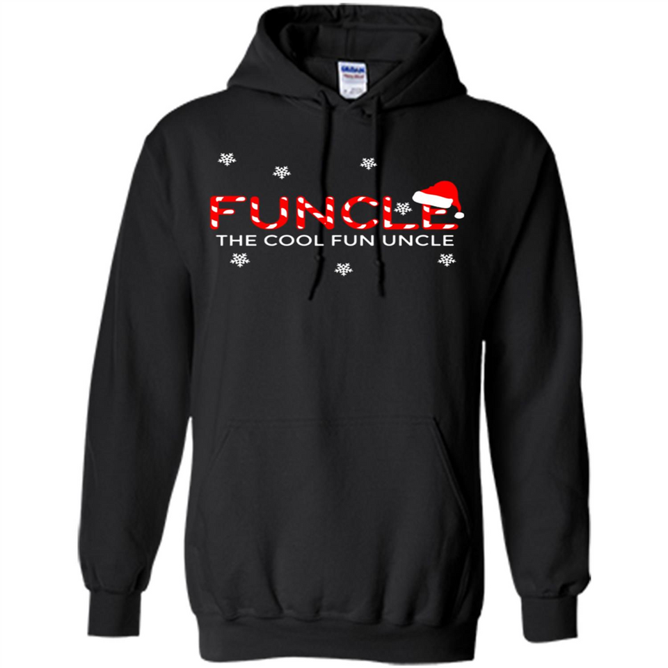 Mens Christmas Funcle The Cool Fun Uncle Definition Xmas - Hoodie