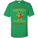 Merry Thankmas Ugly Xmas Thanksgiving Turkey Sweatshirt - Shirt
