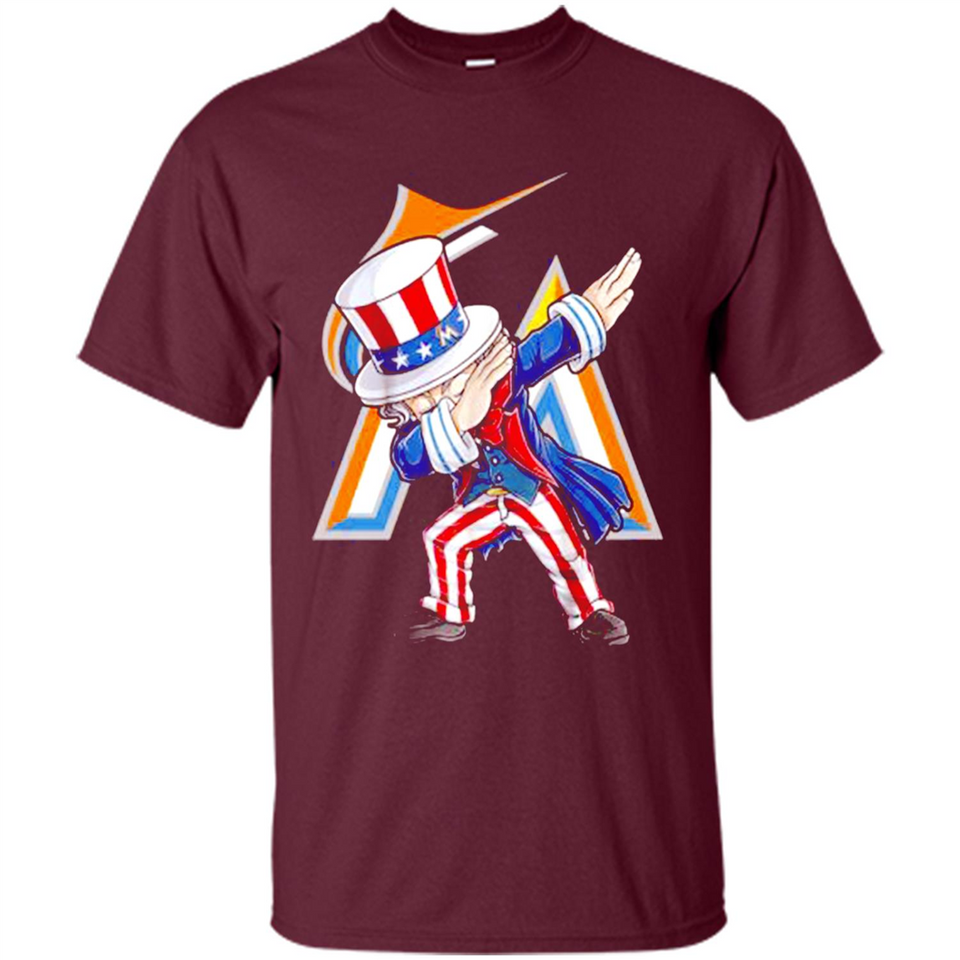 MLB MIAMI MARLINS UNCLE SAM DABBING INDEPENDENCE DAY