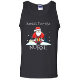 Funny Christmas Nurse Shirt, Santa_s Favorite Nurse - Tank Top