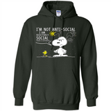 Snoopy I'm Not Anti-Social I Am Selectively Social