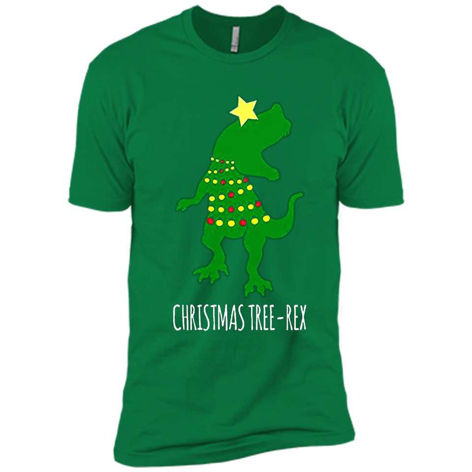 Christmas Tree Rex - Premium Short Sleeve T-Shirt