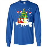 Santa Hat Electric Guitar Classical Guitar Christmas shirt Ladies' Boyfriend