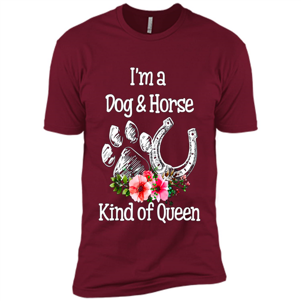 I'm A Dog & Horse Shirt Animal Lover Gift