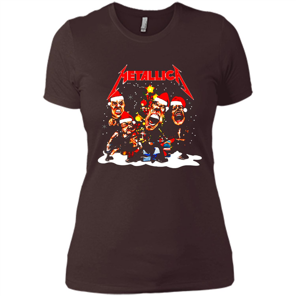 Metallica christmas sweatshirt hoodie long PINGPONG - Ladies' Boyfriend T-Shirt
