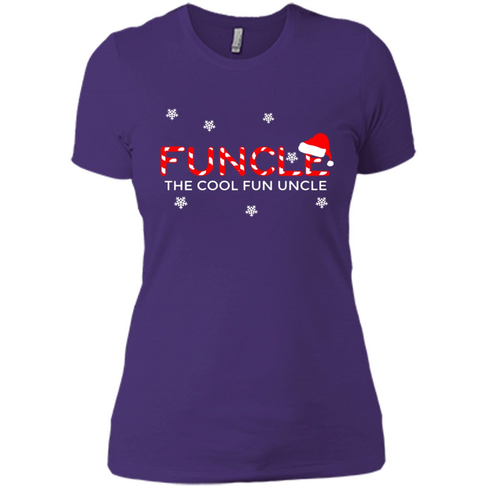 Mens Christmas Funcle The Cool Fun Uncle Definition Xmas - Ladies' Boyfriend T-Shirt
