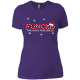 Mens Christmas Funcle The Cool Fun Uncle Definition Xmas - Ladies' Boyfriend T-Shirt