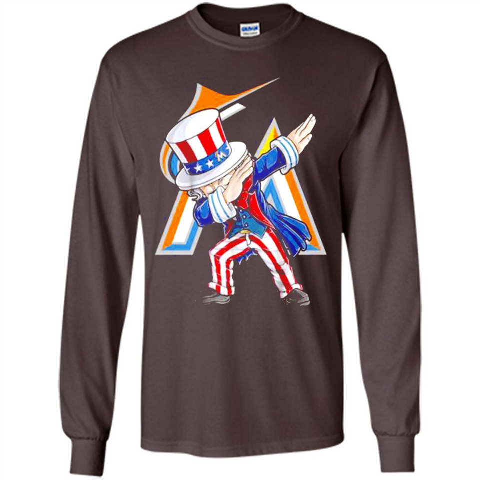 MLB MIAMI MARLINS UNCLE SAM DABBING INDEPENDENCE DAY