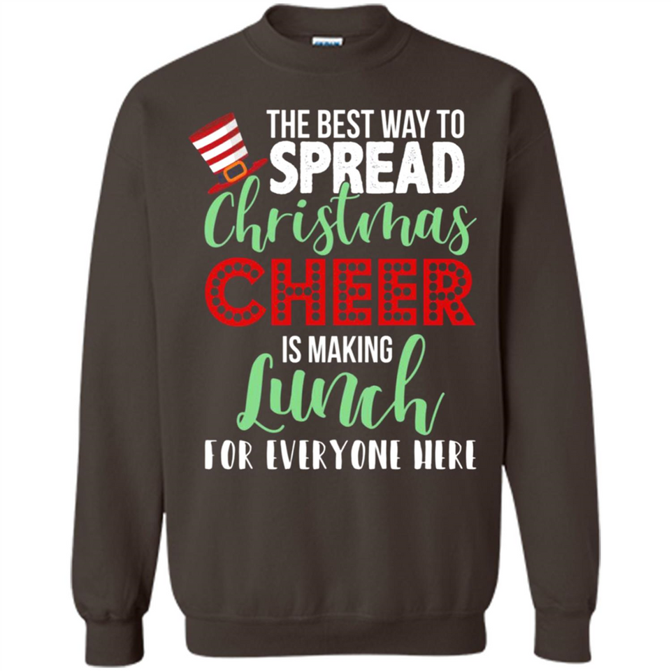Spread Christmas Cheer Lunch Family Xmas Gift Ls - Sweatshirt