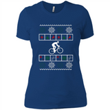 Christmas Ugly Sweater Best Cycling Ugly Christmas Sweater - Ladies' Boyfriend T-Shirt