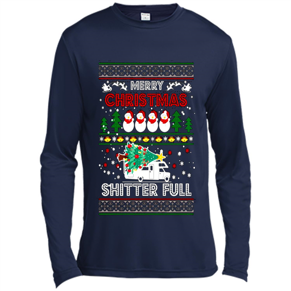 Merry Christmas Shitter Full Christmas Tree Snowman PING PONG