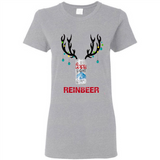 Coors Light Reinbeer Funny Beer Reindeer Christmas Sweatshirt - Ladies Short-Sleeve