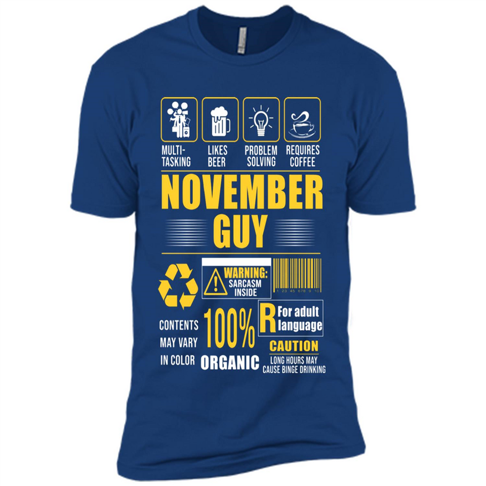 November Guy Multitasking - Premium Short Sleeve T-Shirt