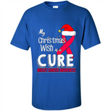 My Christmas Wish Is A Cure Breast Cancer Awareness sweater PINGPONG