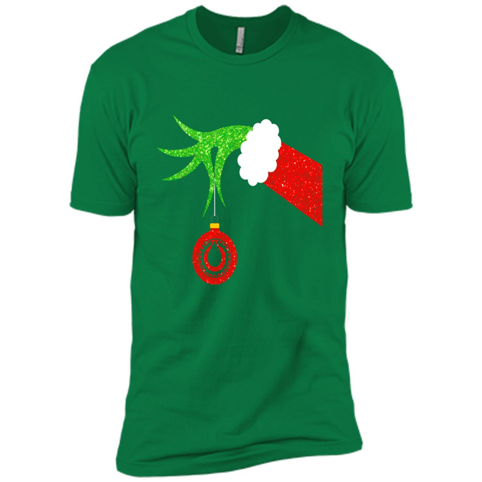 Funny Grinch Hand Holding Oiler Ornament Christmas PING PONG