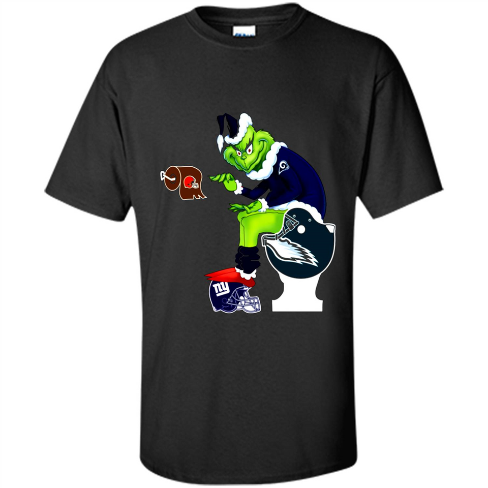 Los Angeles Rams Toilet Grinch Santa Claus Football Fan PINGPONG