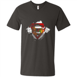 Chicago Blackhawks And Superman Fans - Men's V-Neck