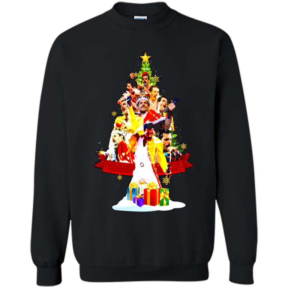Freddie Mercury Christmas Tree Sweatshirt PING PONG
