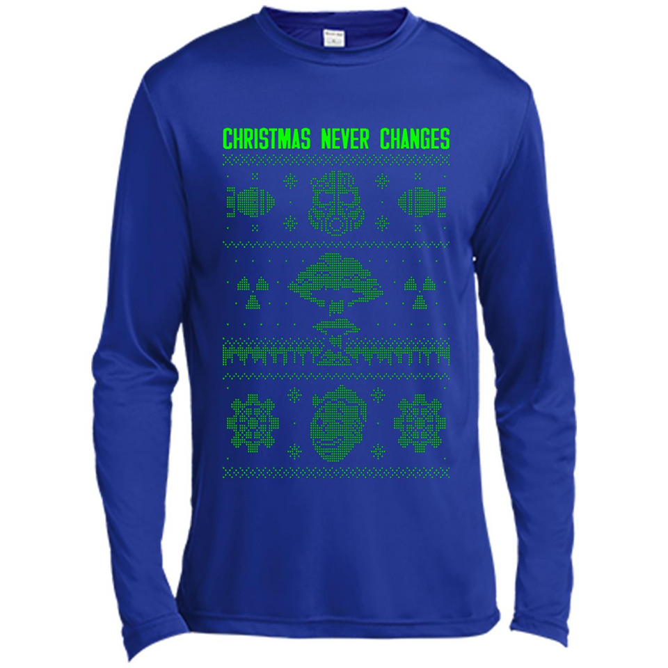 Christmas Ugly Sweater Christmas Never Changes Star Wars - Canvas Long Sleeve T-Shirt
