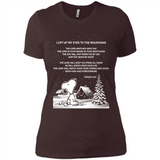 Snoopy Ugly Christmas - Ladies' Boyfriend T-Shirt