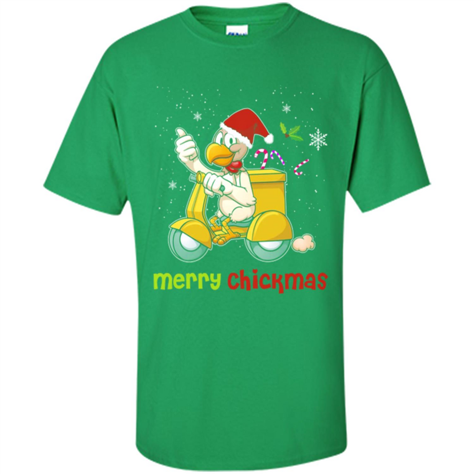 Funny Santa Christmas Chicken Shirt - Merry Chickmas - Shirt