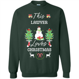 This Lawyer Loves Christmas Tree Shirt with Snowman