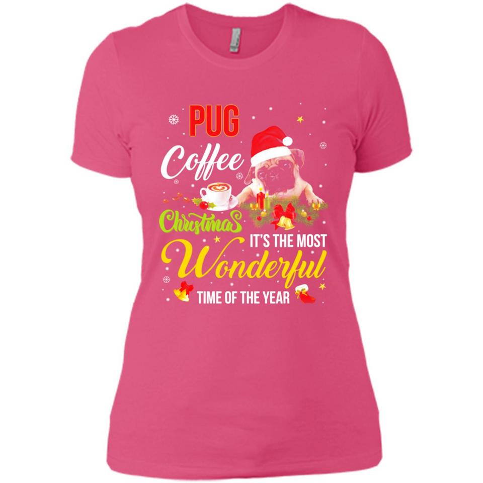 Pug Coffee Wonderful Christmas