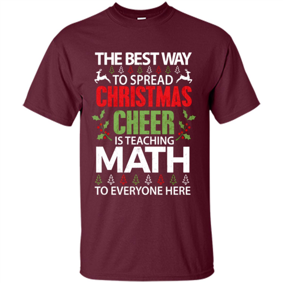 Math Teacher Christmas Shirt Christmas Cheer - Shirt