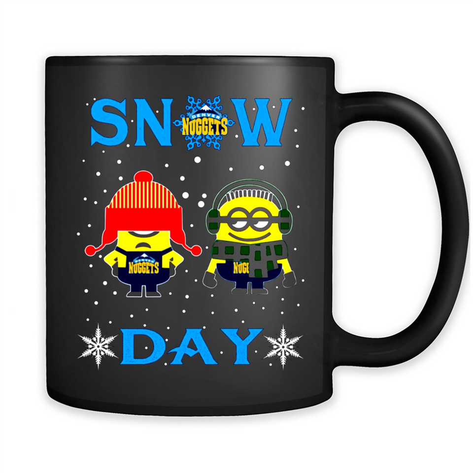 Snow Day Shirt For Denver Nuggets Vs Minion Fans pingpong