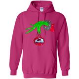 GRINCH HAND HOLDING COLORADO AVALANCHE GLITTER CHRISTMAS PINGPONG