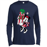 Disney Minnie Mouse Christmas Gift Sweatshirt - Canvas Long Sleeve T-Shirt