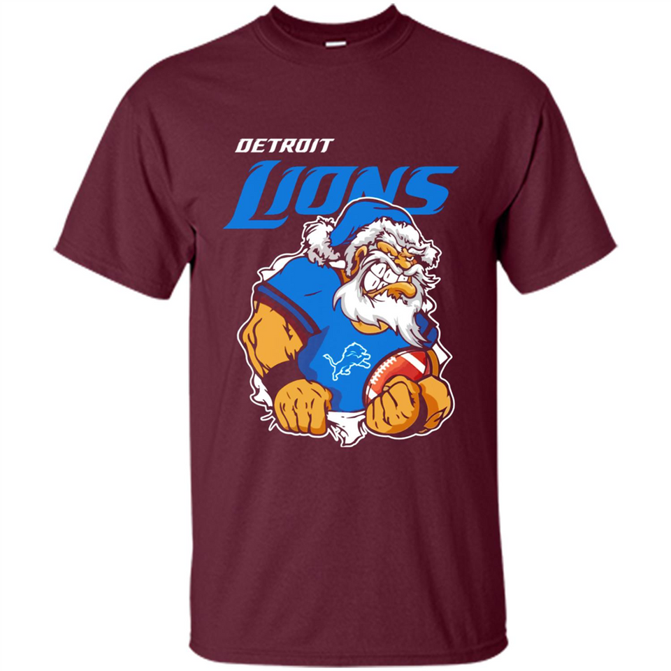 Grumpy Santa Claus Detroit Lions Football Team PINGPONG