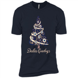 Dallas Cowboys NFL Football Team Logo Christmas Tree T-Shirt - Premium Short Sleeve T-Shirt