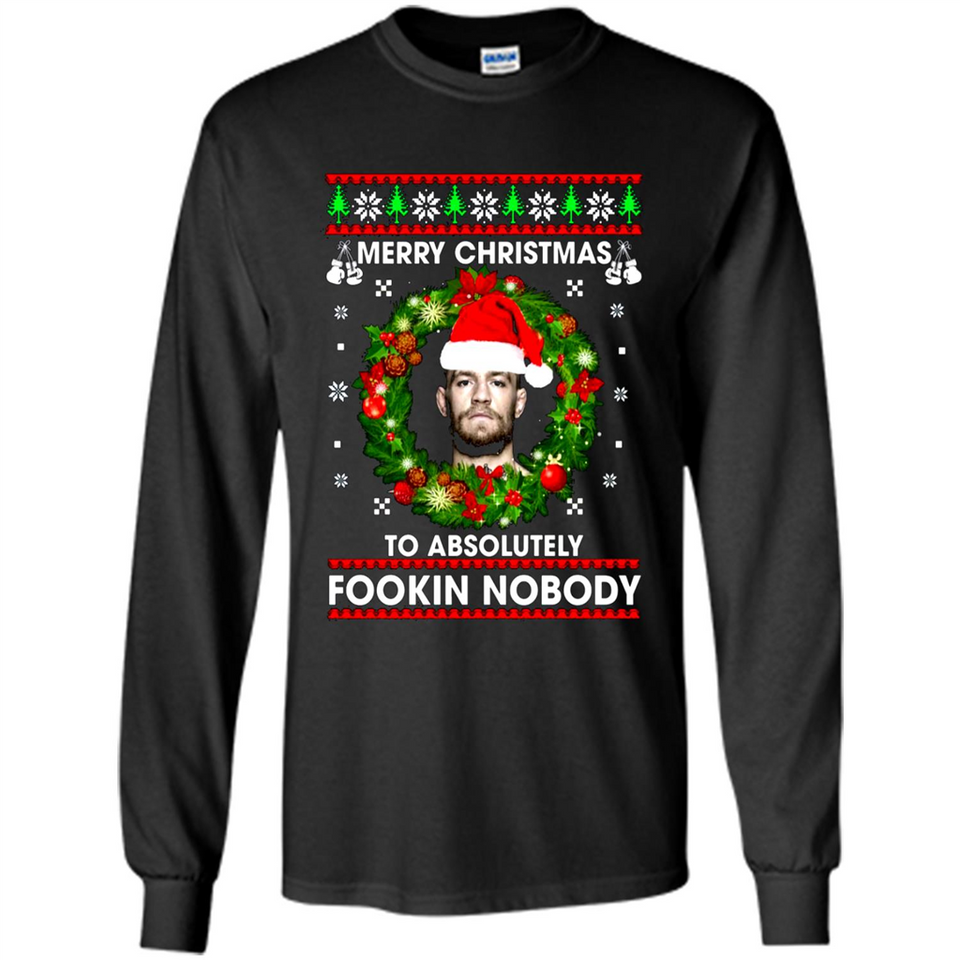Merry Fookin Christmas Conor Mcgregor sweater PINGPONG