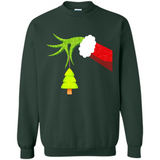 Funny Grinch Hand Holding Christmas Tree Ornament Christmas PING PONG