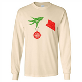 Funny Grinch Hand holding Firefighter ornament Christmas Sporty T-Shirt - Long Sleeve T-Shirt