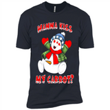 Snowman Wanna Kiss My Carrot Christmas - Premium Short Sleeve T-Shirt