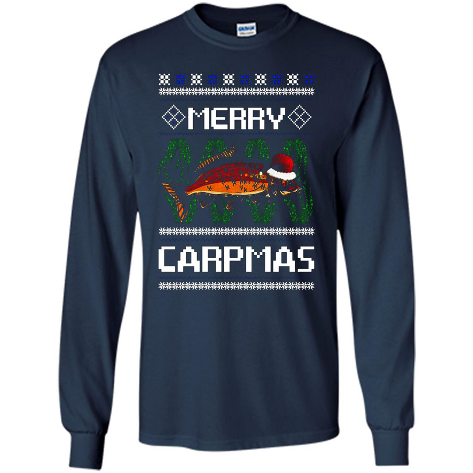 Santa Claus Carpmas Merry Carpmas Christmas Sweater PINGPONG - Long Sleeve T-Shirt