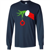 Funny Grinch Hand Holding Chef Ornament Christmas PING PONG
