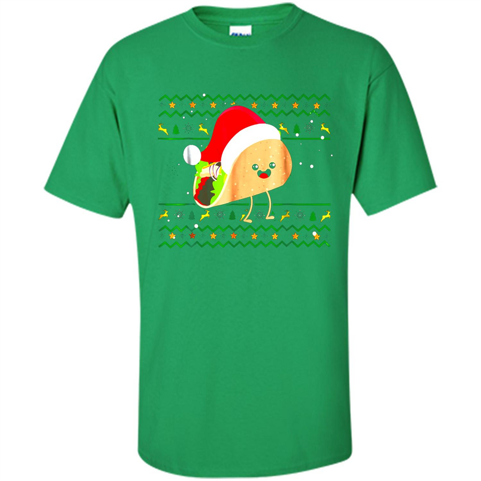 TACO Santa Hat Ugly Christmas shirt Ladies' Boyfriend