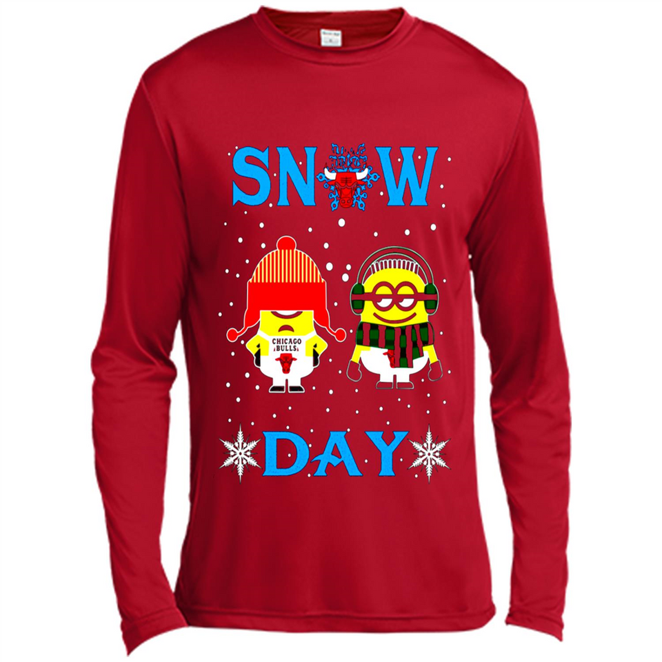 Snow Day Shirt For Chicago Bulls Vs Minion Fans pingpong