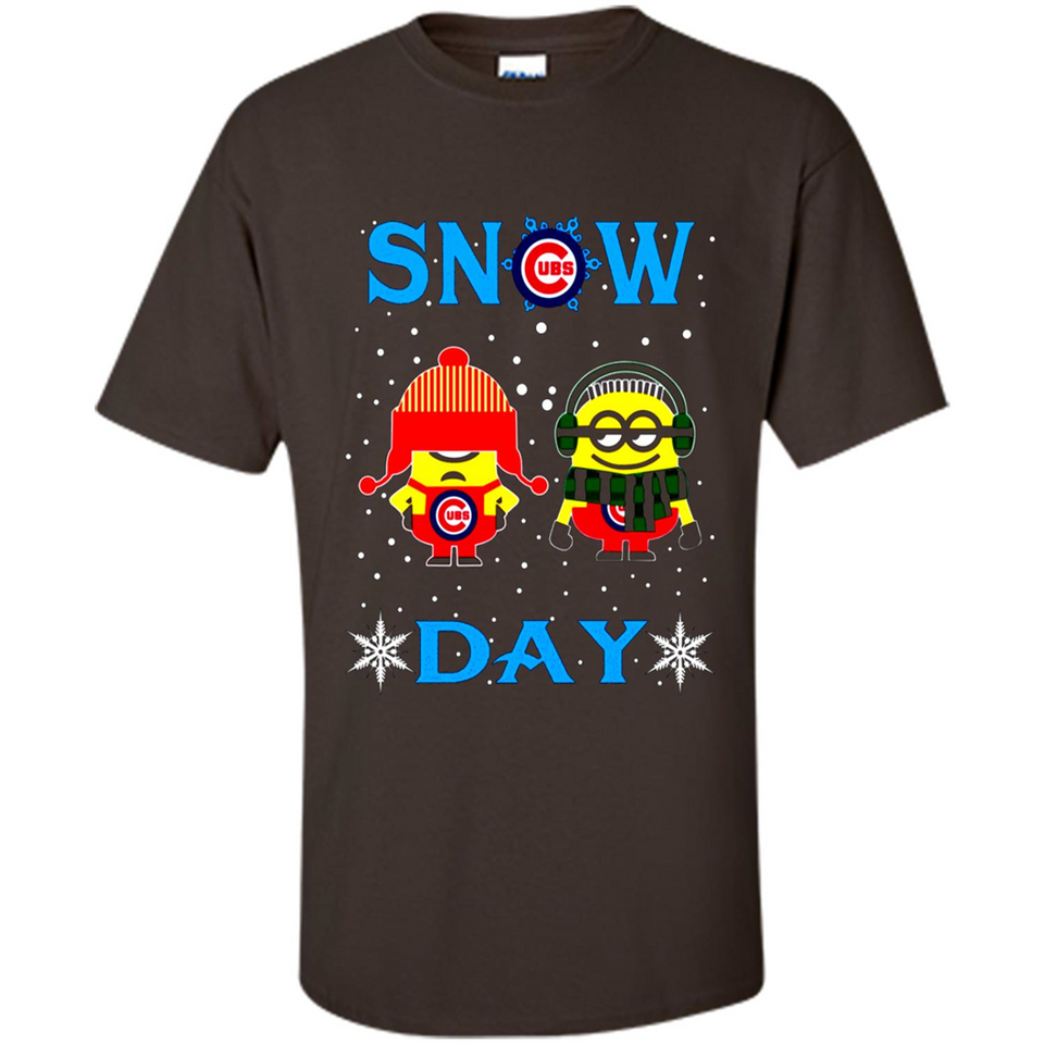 Snow Day Shirt For Chicago Cubs Vs Minion Fans pingpong