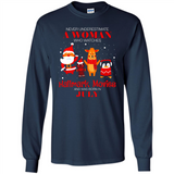 Never Underestimate A July Woman Watches Hallmark Movies Sweatshirt - Long Sleeve T-Shirt