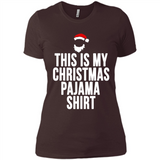 This is my pajama Tshirt Christmas - Ladies' Boyfriend T-Shirt