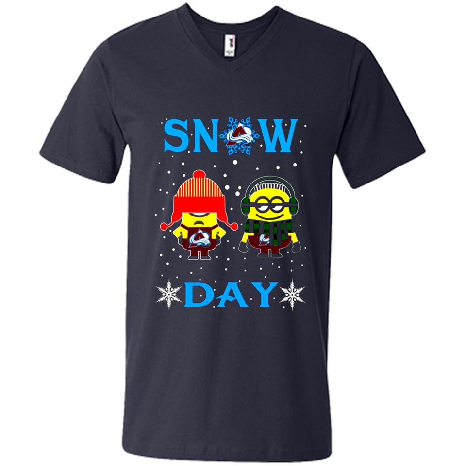 Snow Day Shirt For Colorado Avalanche Vs Minion Fans pingpong