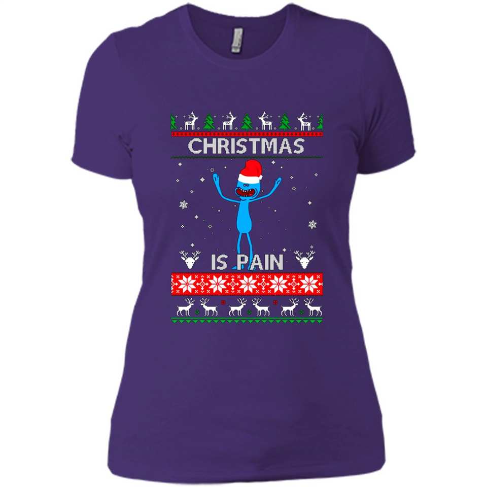 Mr Meeseeks Christmas Is Pain – Rick and Morty Christmas Sweater PINGPONG